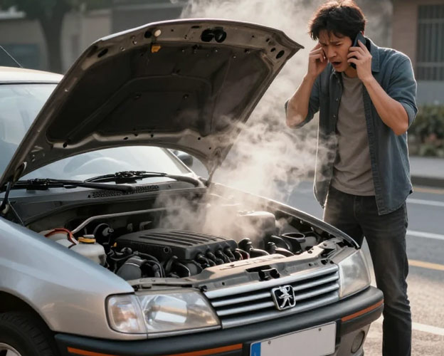 علت کم شدن آب رادیاتور پژو 405
