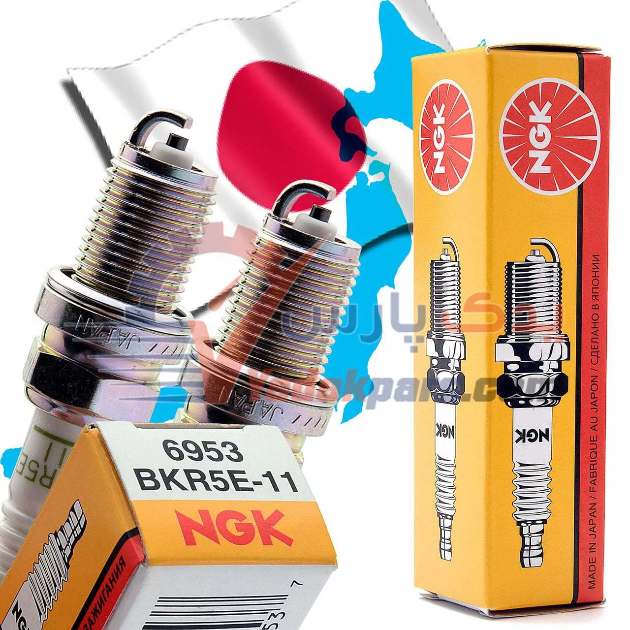 شمع پایه کوتا BKR5E-11 انجیکا نیسان پیکاپ و رونیز (بسته۴عددی)
