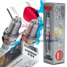 شمع خرچنگی NGK پایه کوتاه پلاتینیوم لیزر (بسته 4 عددی)