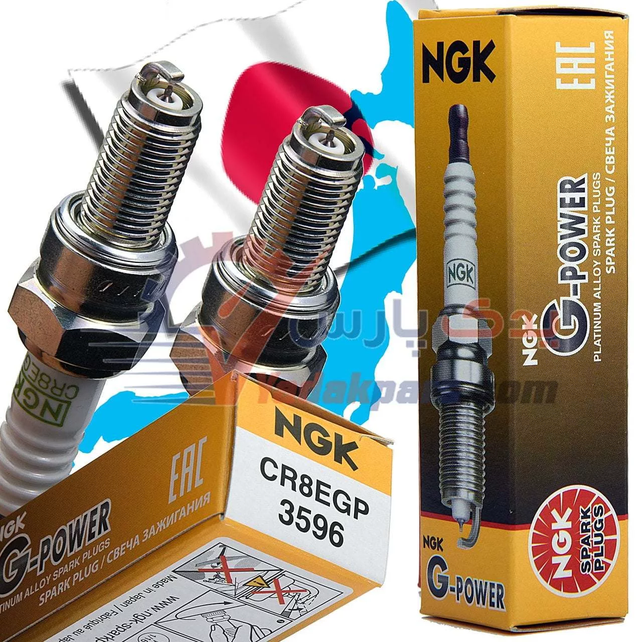 شمع پالس NGK ژاپن سوزنی پلاتینیوم | مشترک با پولسار و بنلی (بسته1عددی)